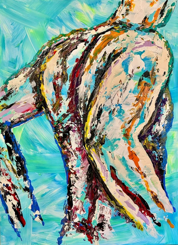 Man 2 — schilderij van Juanita Buiks